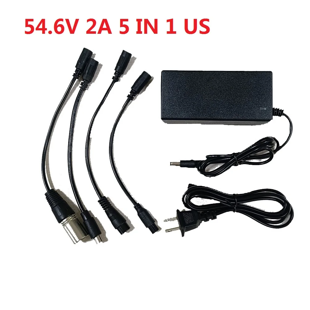 Cargador patinete eléctrico 42V/54,6V 2A universal litio