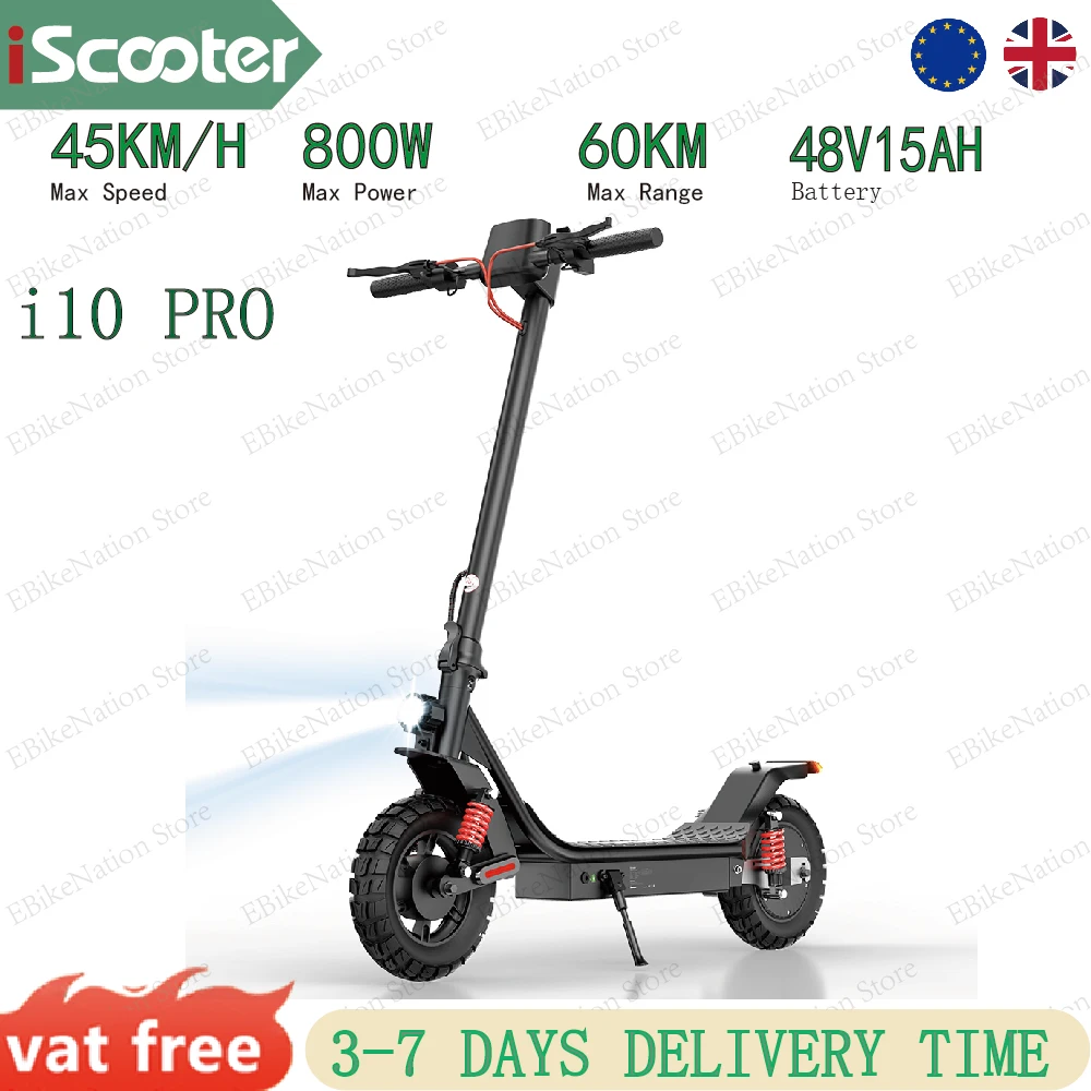 Patinete Eléctrico IScooter I10Pro 800W, 60 km y 45 km/h