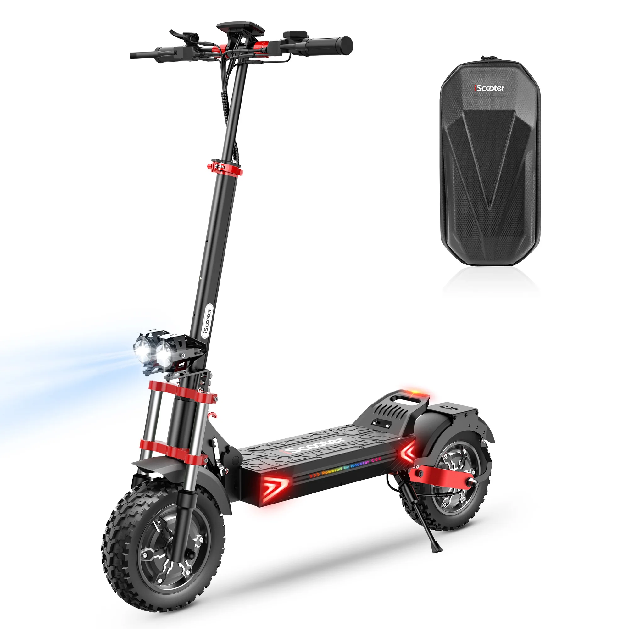 Patinete Eléctrico IScooter IX8: 1200W*2, 60 km/h y 70 km