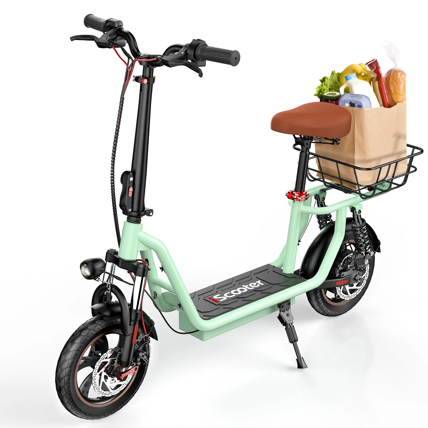 Patinete Eléctrico IScooter I12 500W 35km con Sillín