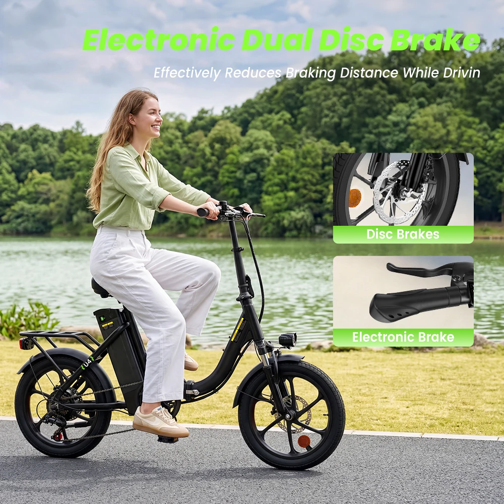 Bicicleta Eléctrica iScooter 250W 16 Plegable 90 km