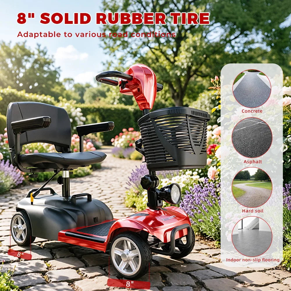 Patinete eléctrico 4 ruedas IScooter X02-1 300W 12Ah