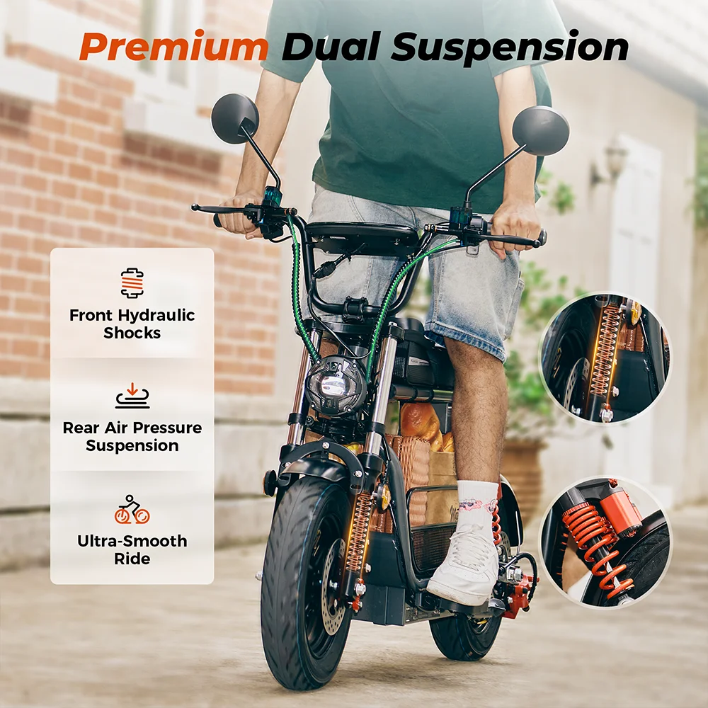 Patinete eléctrico iScooter DX7 1500W 48V 15.6Ah 55km/h NFC
