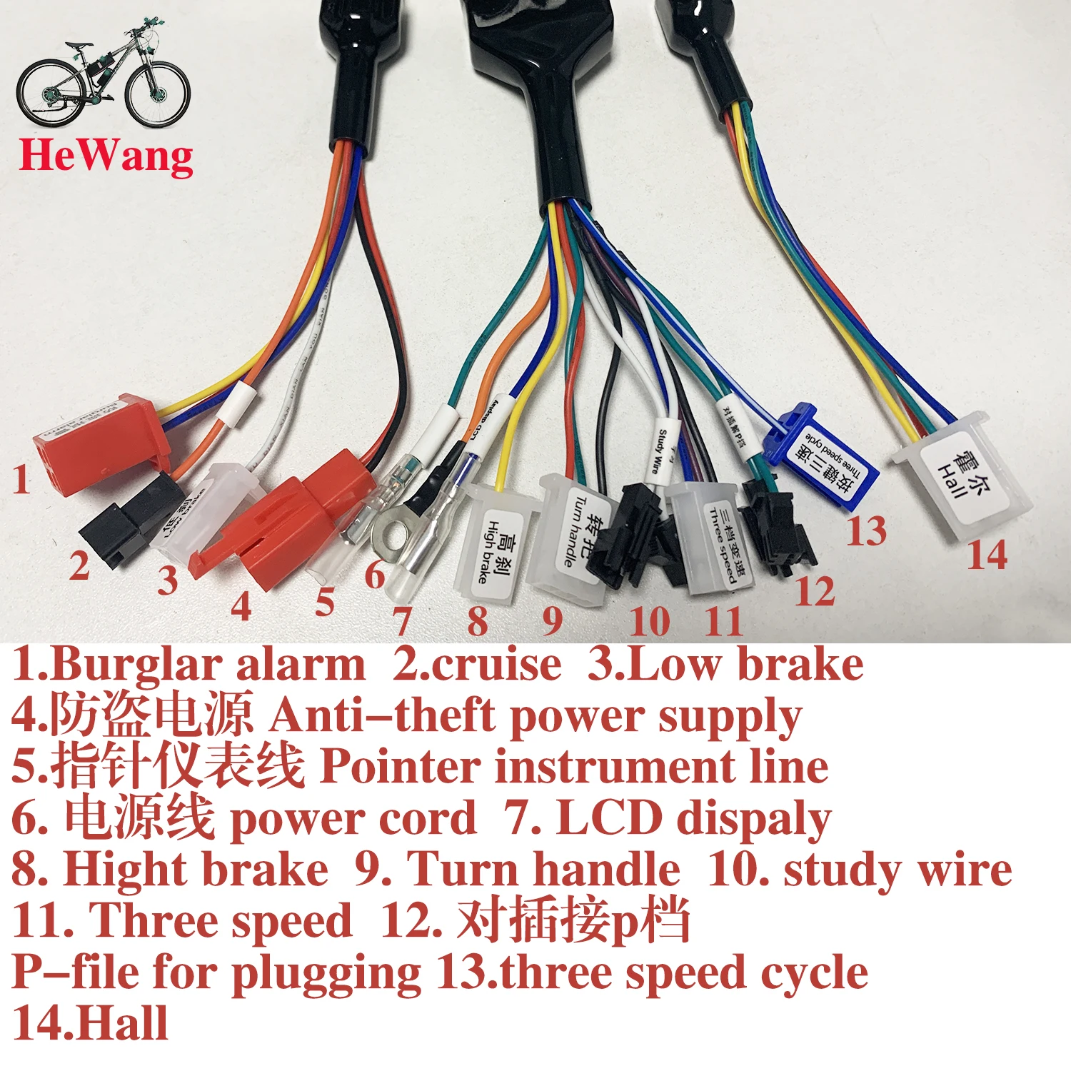 Controlador Onda Sinusoidal 48V-72V 3000W para Bicicleta Eléctrica