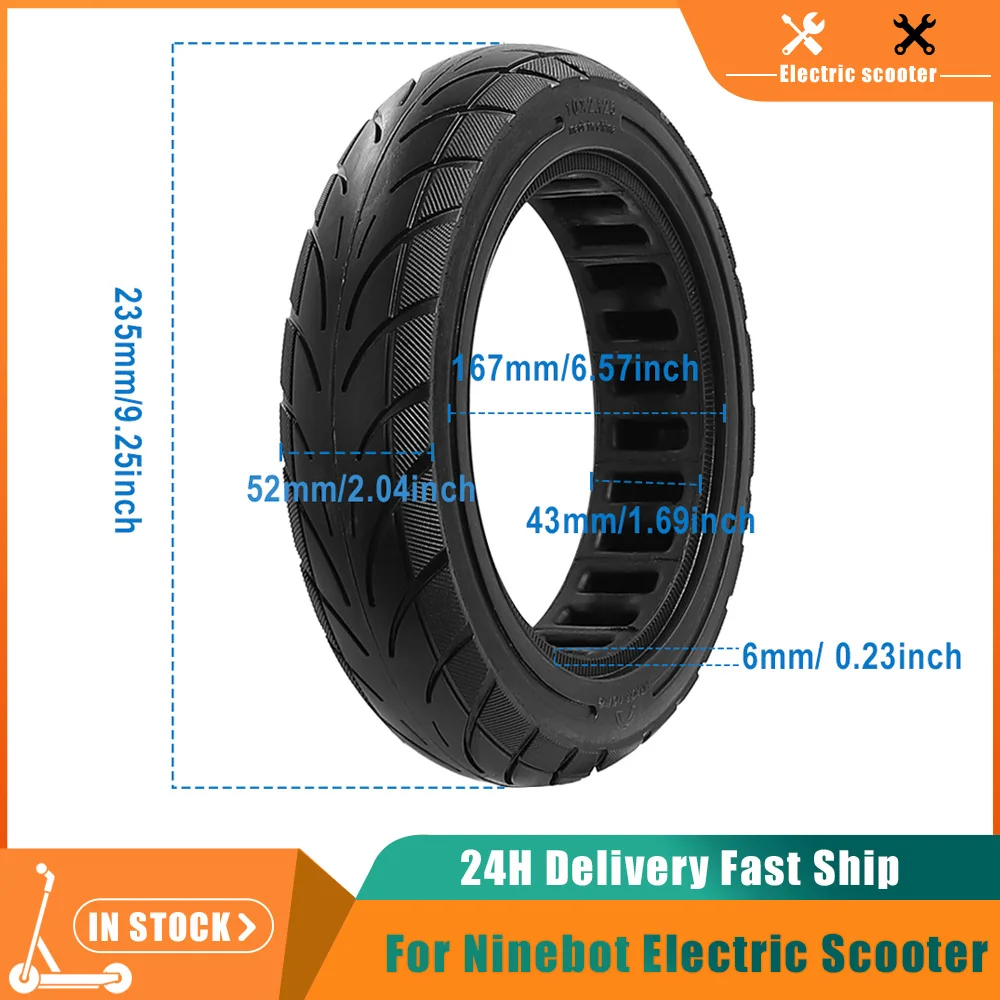 Neumático sólido 10x2.125 para Ninebot Segway F20 F25 F30 F40