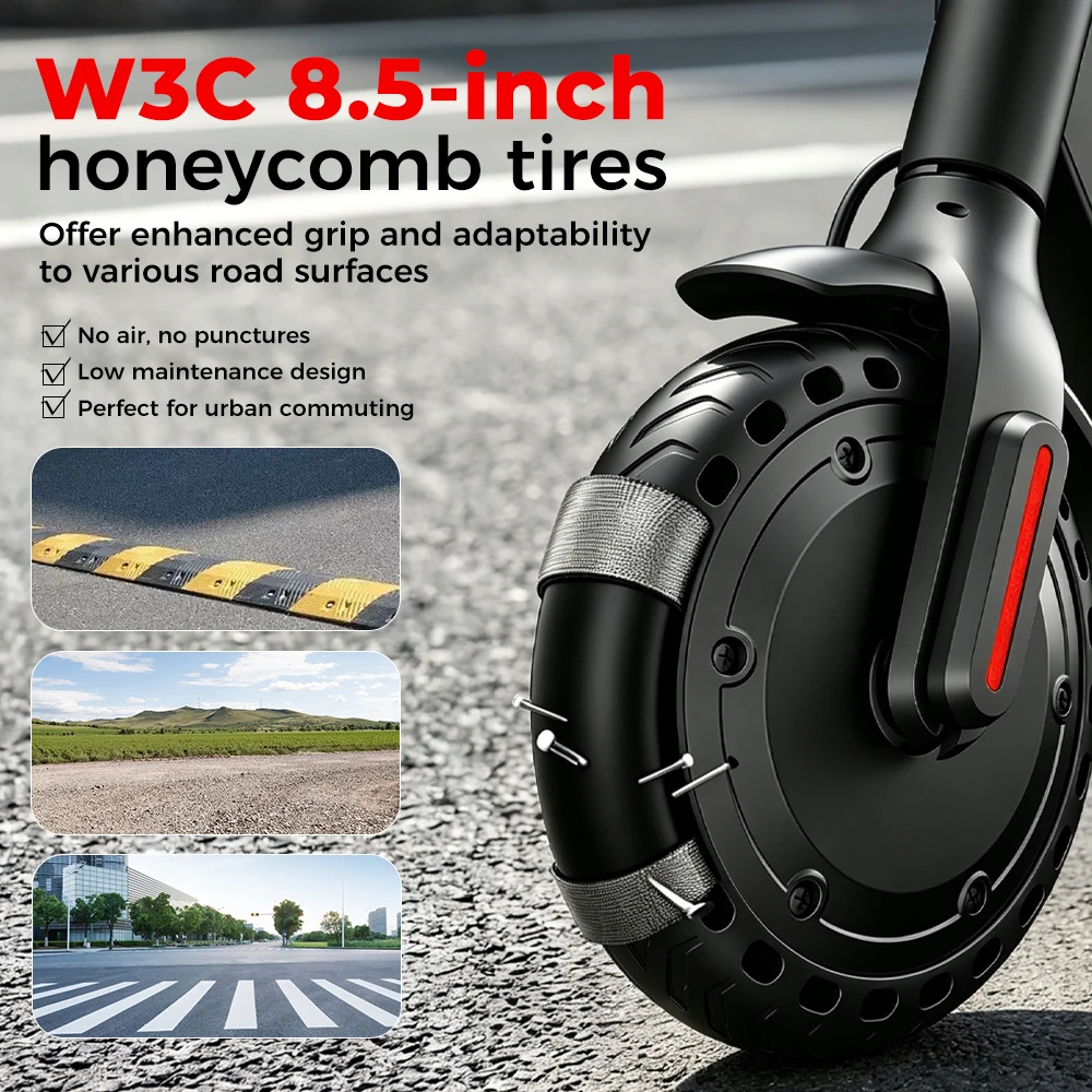 Patinete Eléctrico iScooter W3C 8.5 36V 7.8Ah con App