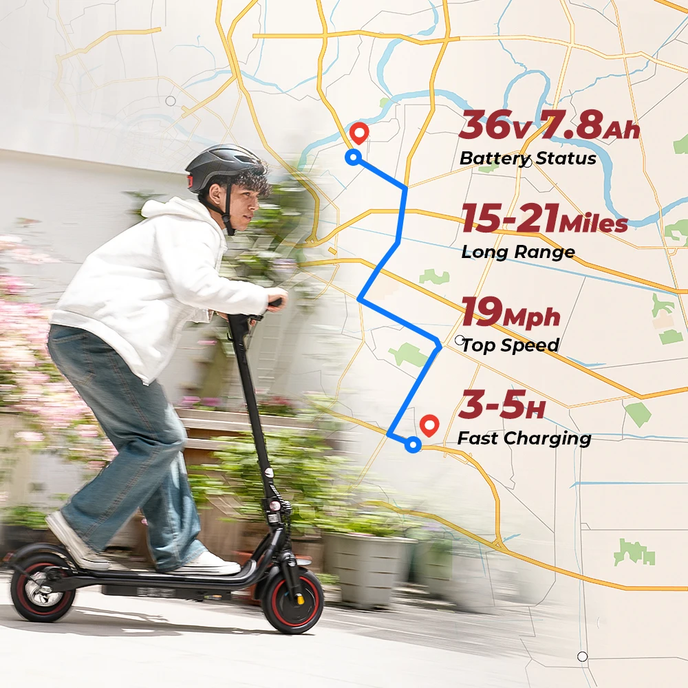 Patinete Eléctrico W5/W3 36V 25 km/h con APP y doble freno