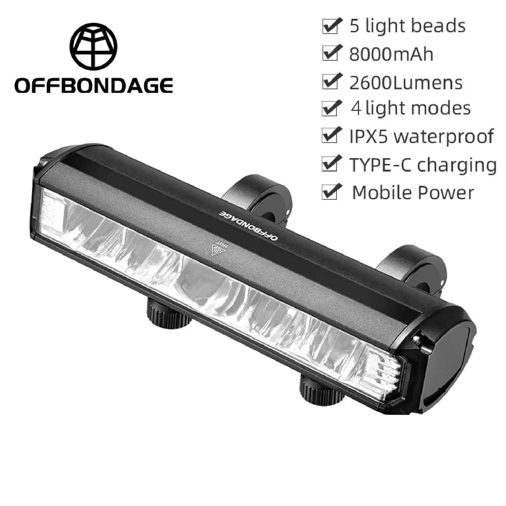 Luz LED frontal para patinete Xiaomi Ninebot 2000/4000mAh