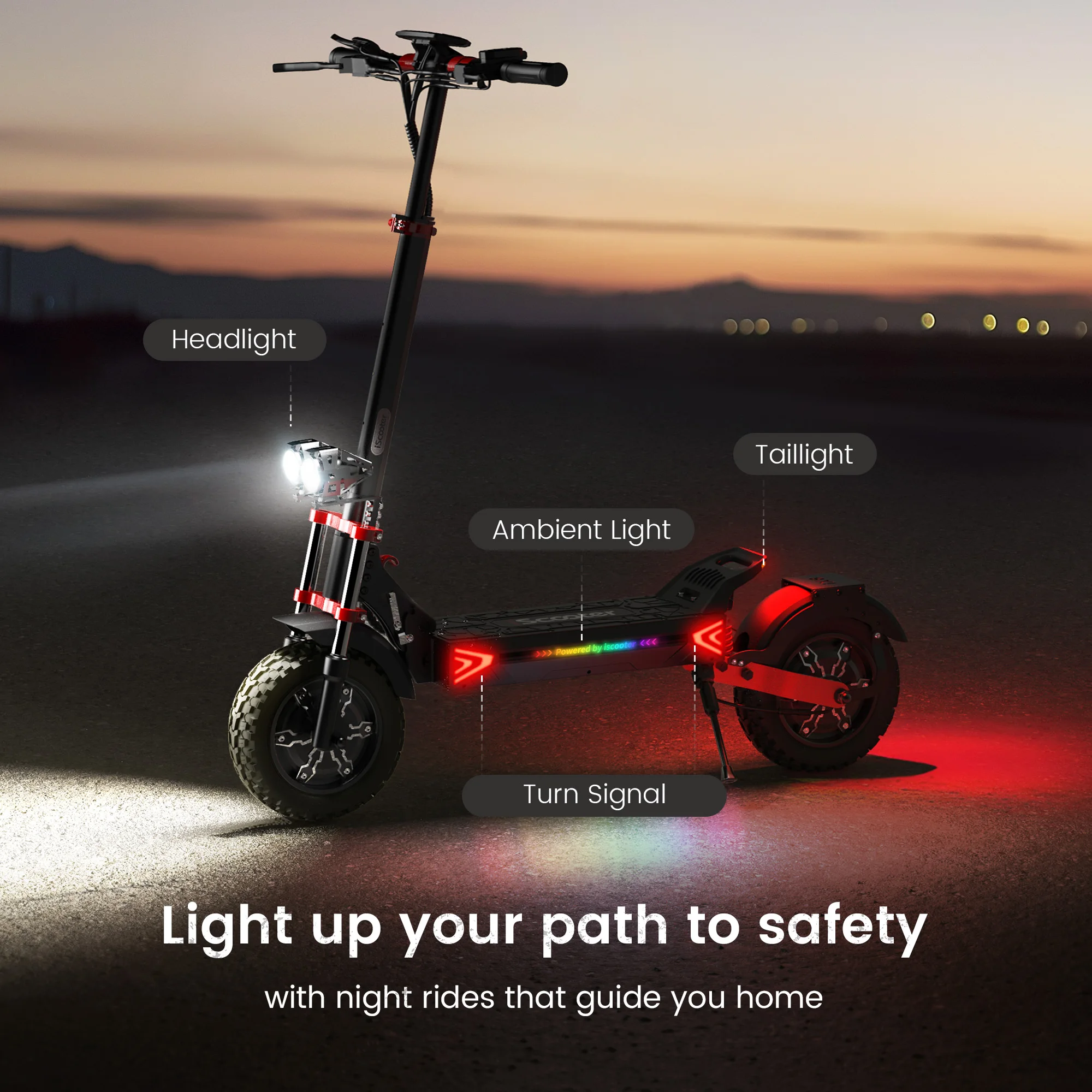 Patinete Eléctrico iScooter iX8 12 Off-Road Doble Motor 48V 20Ah