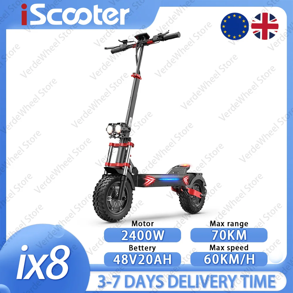 iScooter iX8: patinete eléctrico 2400W, 70 km y 60 km/h