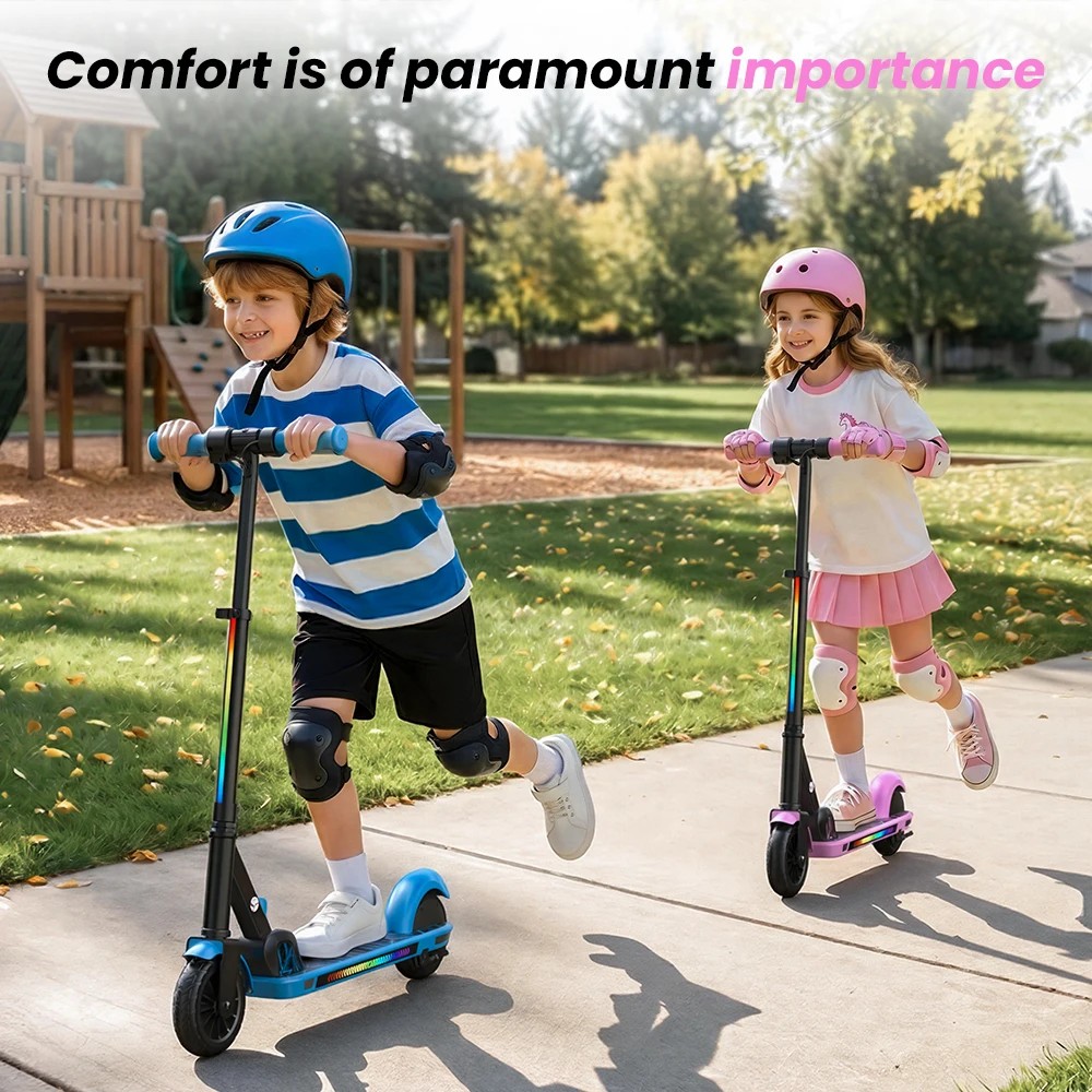 Patinete eléctrico IScooter K4 para niños: 150W, 16 km/h, plegable
