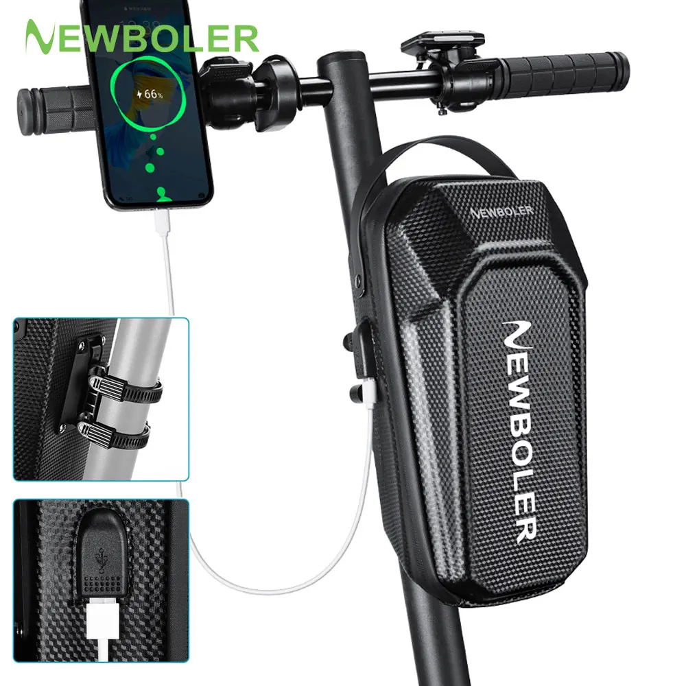 Bolsa patinete eléctrico NEWBOLER 3L/5L con USB impermeable