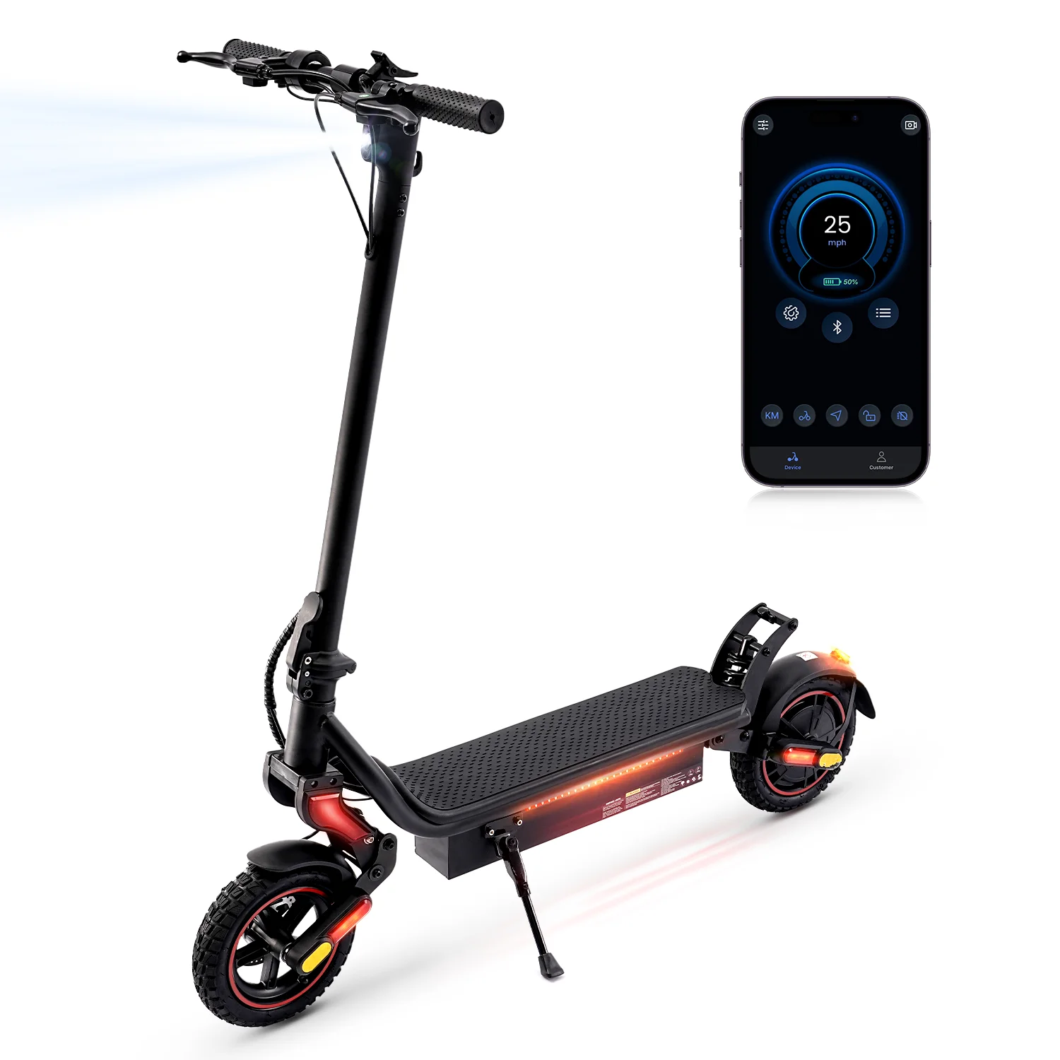 Patinete Eléctrico IScooter W8: 750W, 48V 14Ah y App