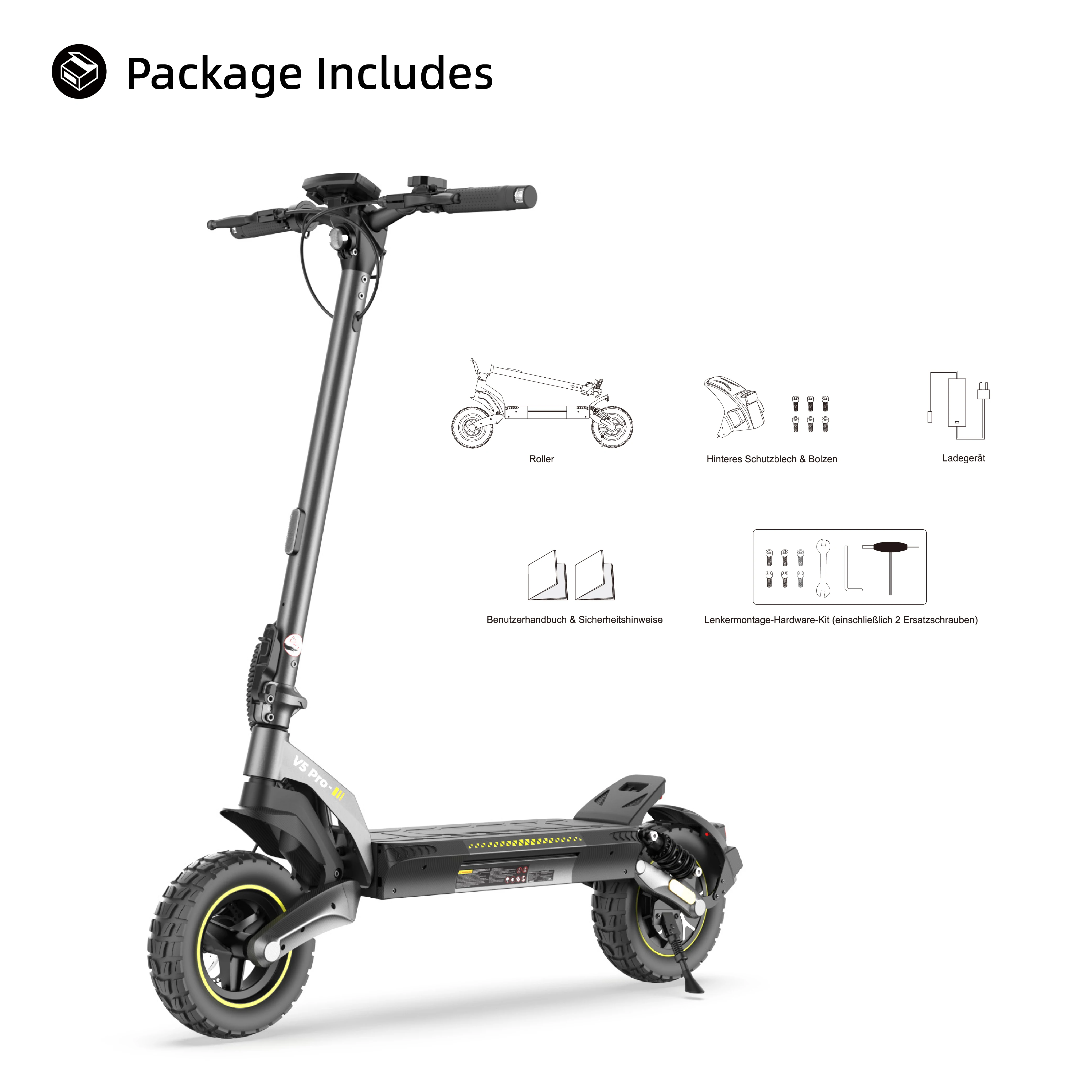 Patinete Eléctrico IScooter V5pro 500W 60 km Autonomía
