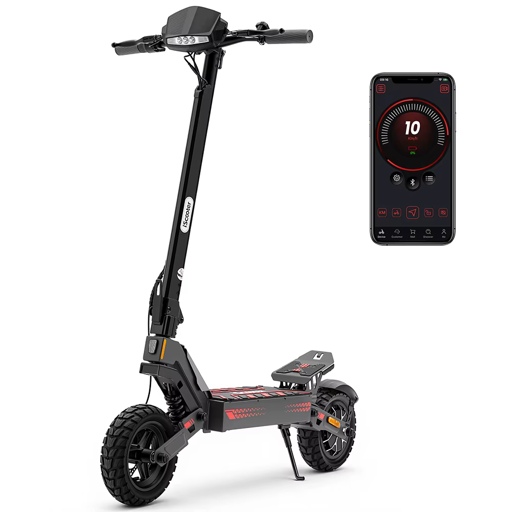 Patinete Eléctrico IScooter IF1, Motor 1200W, Batería 48V 10Ah, Velocidad Máxima 45km/h, Autonomía Máxima 50-60km, Patinete Eléctrico Todoterreno