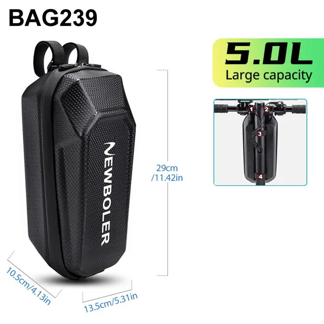 Bolsa patinete eléctrico NEWBOLER 3L/5L con USB impermeable