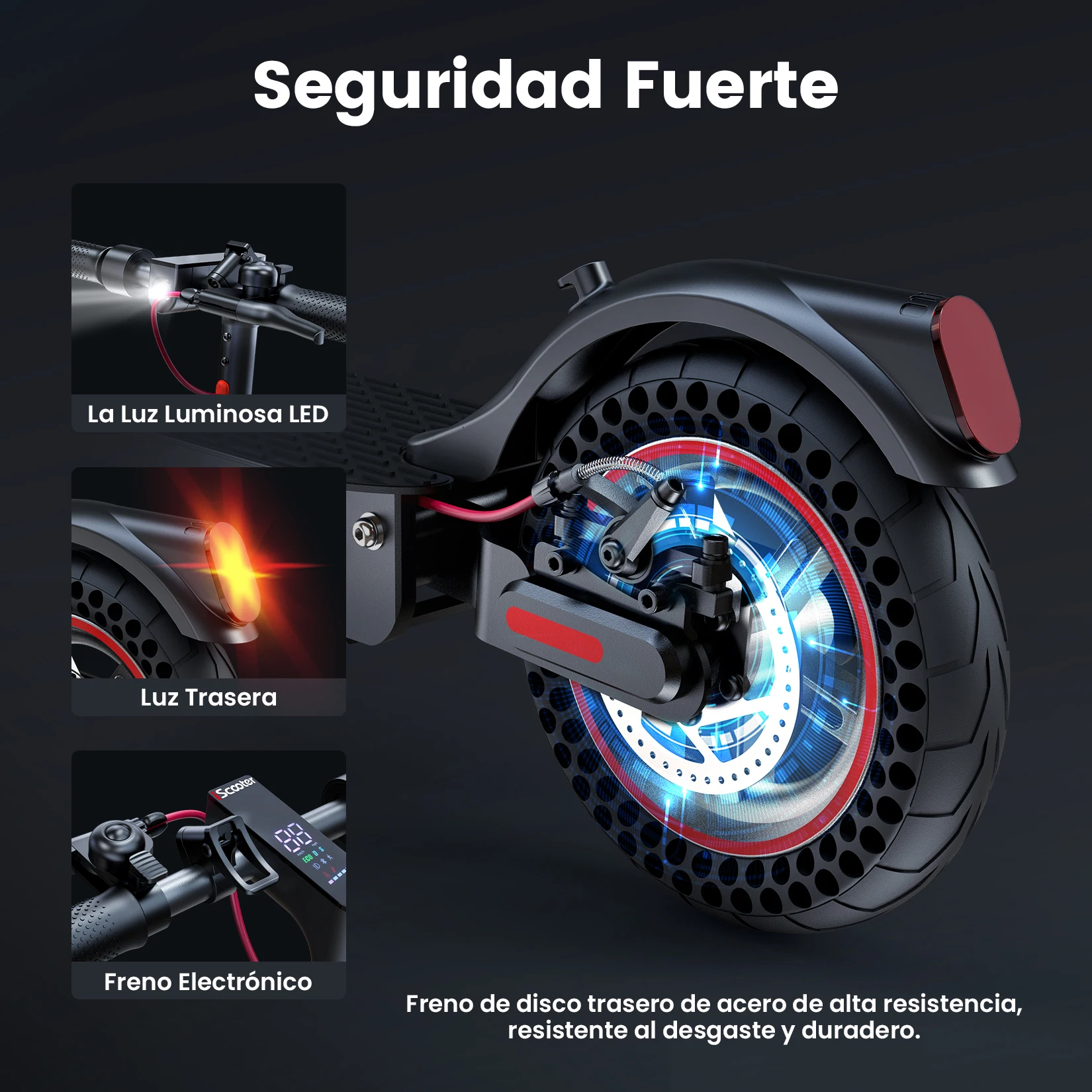 Patinete eléctrico IScooter I9MAX-1 10Ah, 40 km y app DGT