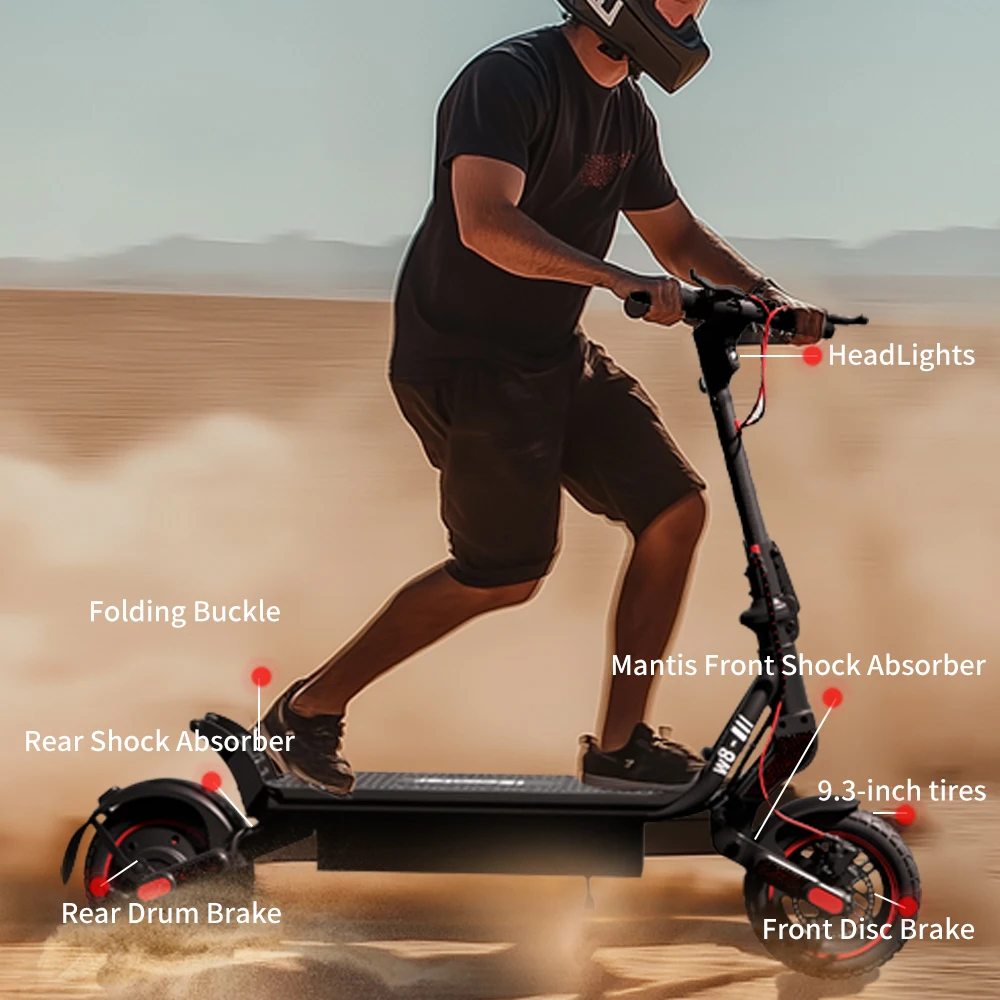 Patinete Eléctrico IScooter W8 750W 48V 14Ah | 40 km/h