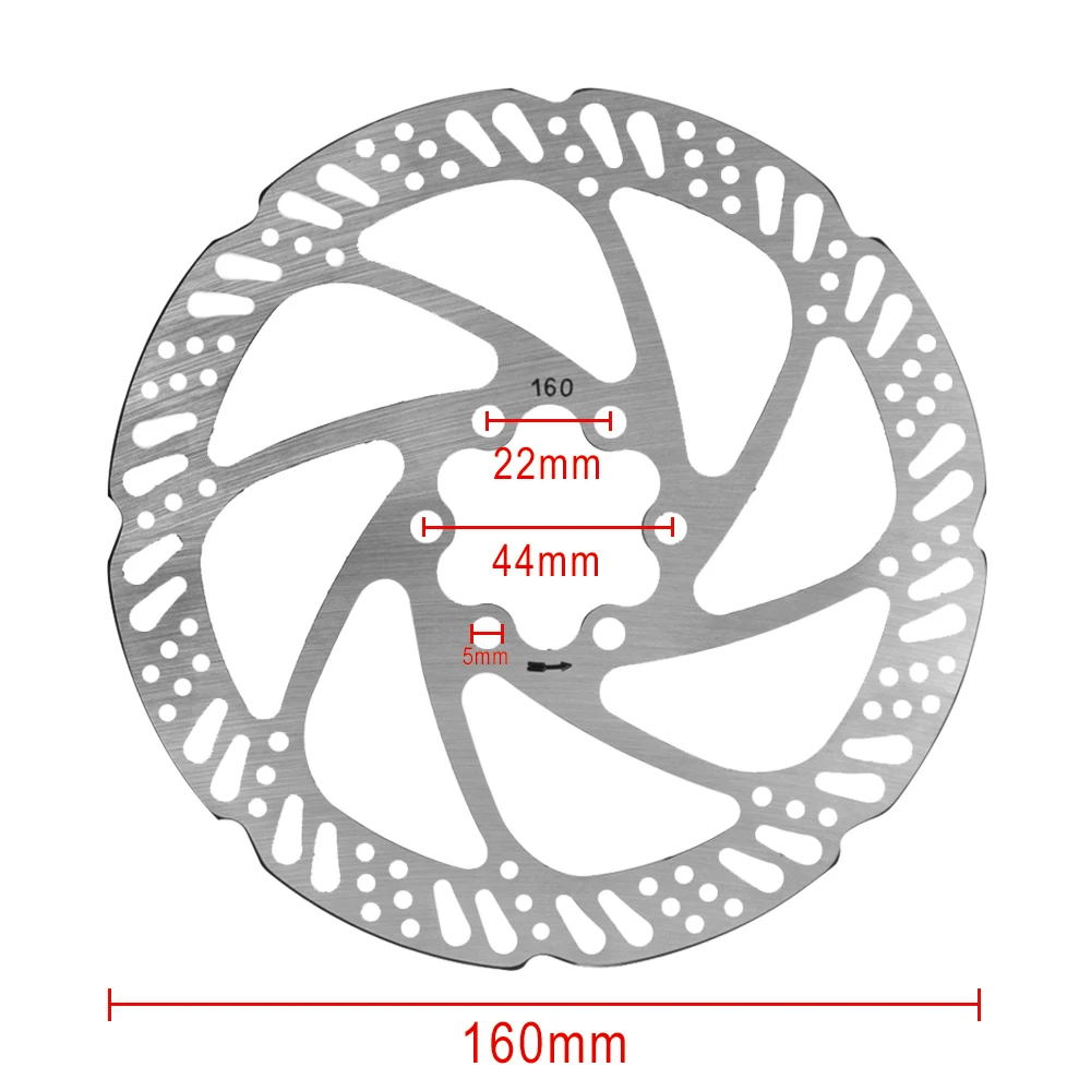 Freno de disco 160 mm para BURN E2 MAX, rotor acero inoxidable