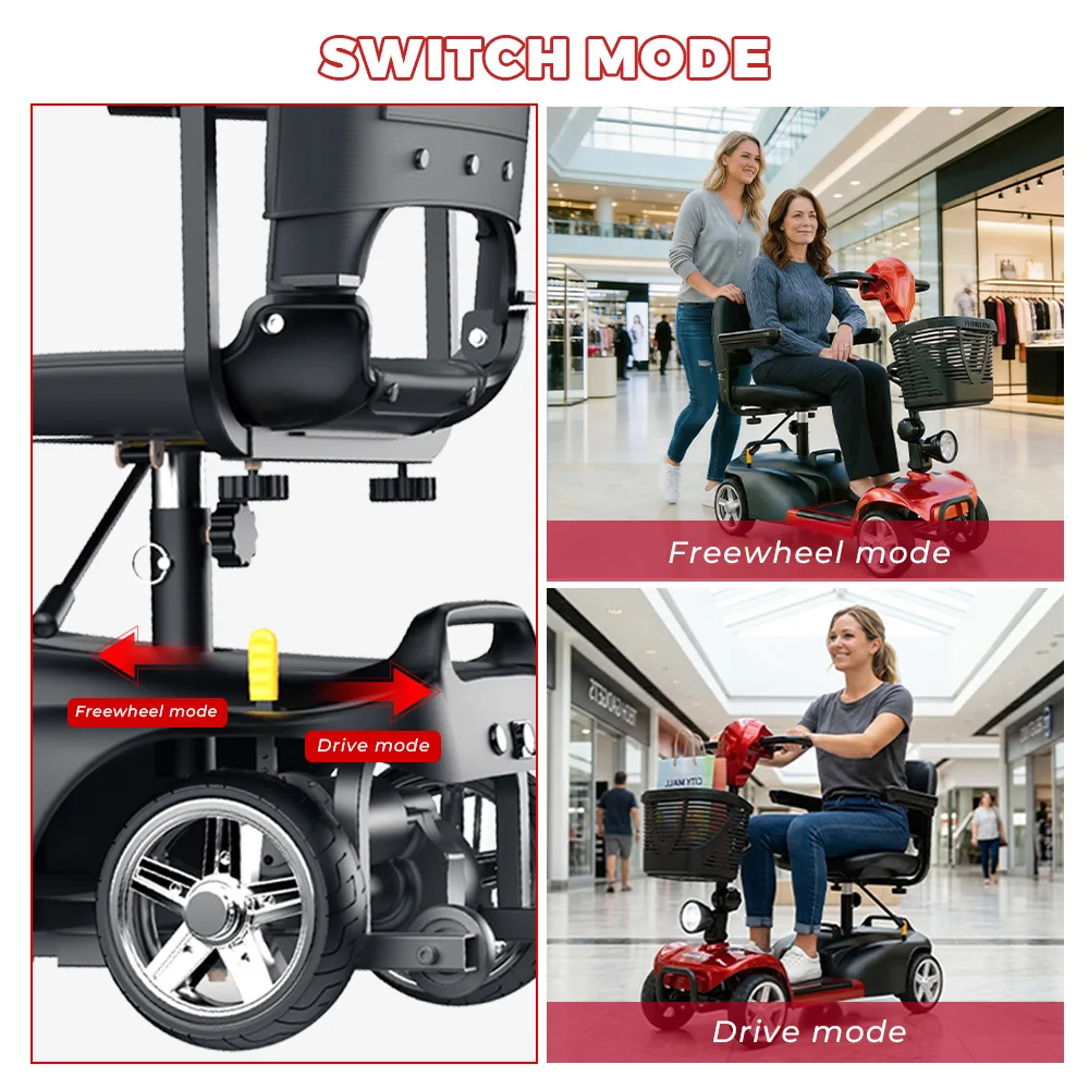 Patinete eléctrico 4 ruedas IScooter X02-1 300W 12Ah
