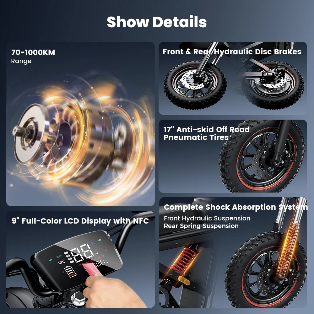 Patinete eléctrico IScooter DX5max 52V 20Ah 100 km