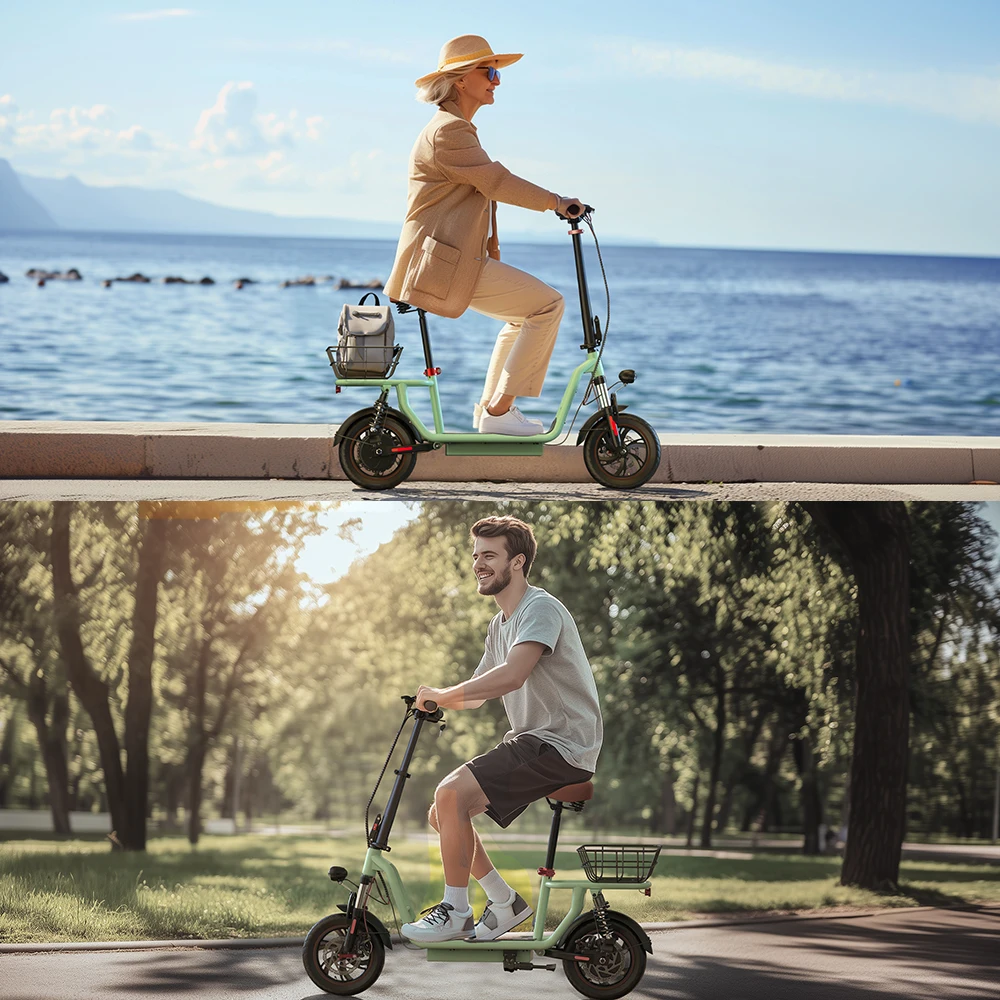 Patinete Eléctrico IScooter I12 con Asiento, 500W, 35 km