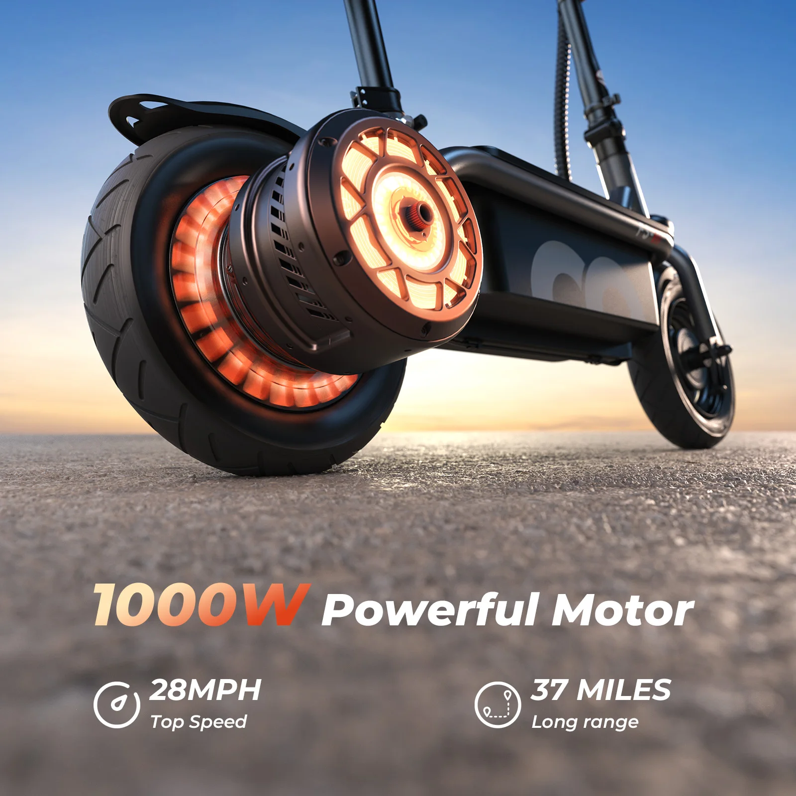 Patinete Eléctrico iScooter F3: 60 km, 1000 W y 45 km/h