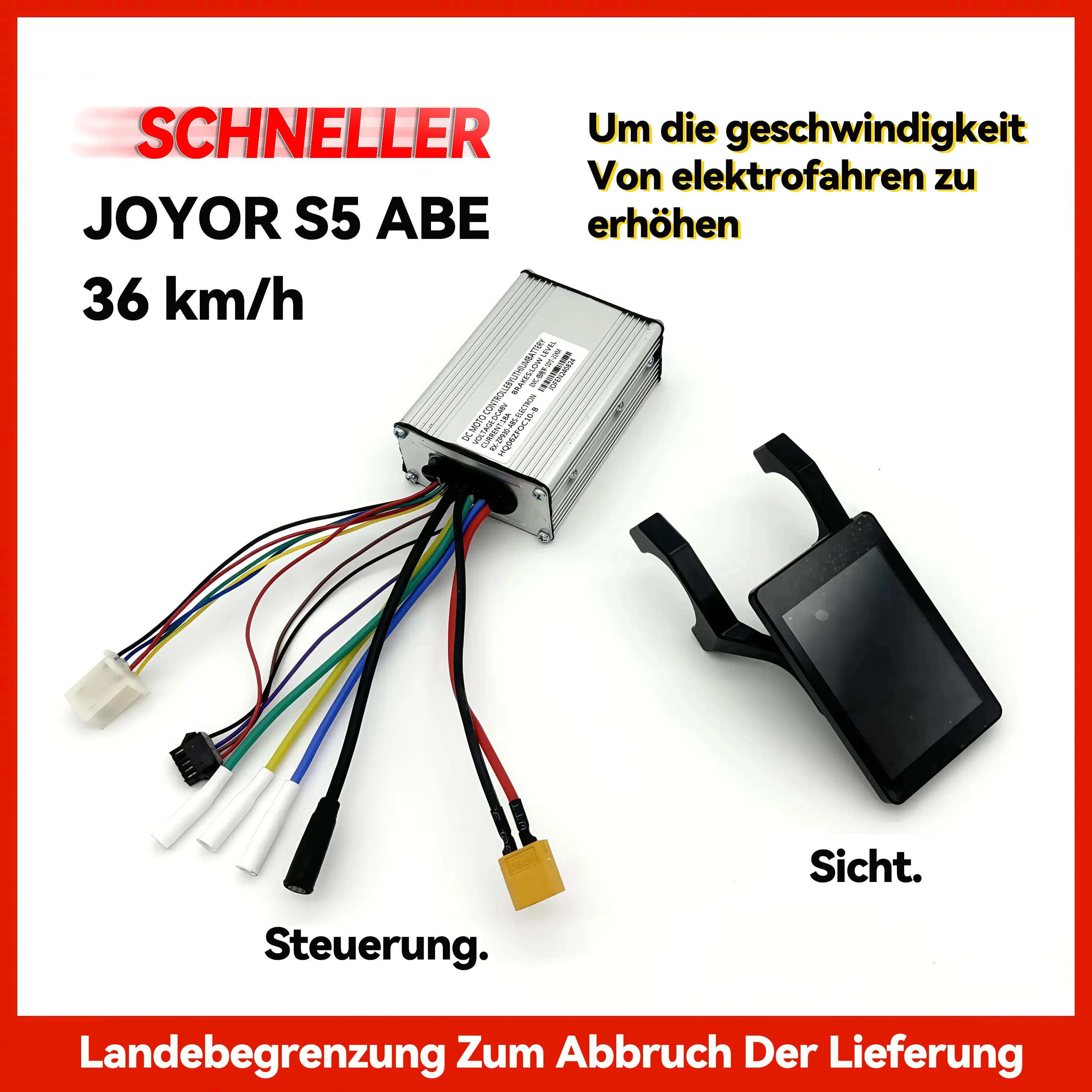 Kit Desaceleración JOYOR S5 ABE: Desbloqueo 36 km/h