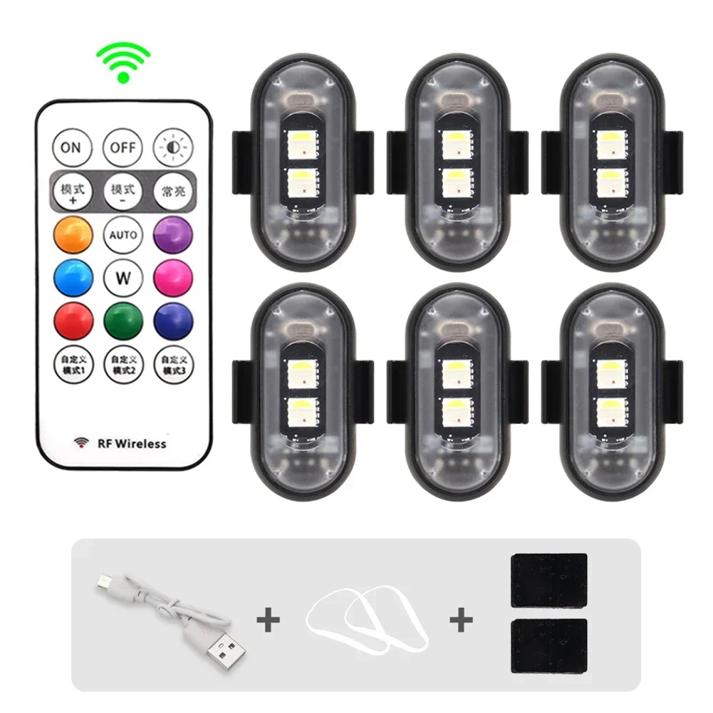 Luces LED RGB para patinete y bici: flash inalámbrico
