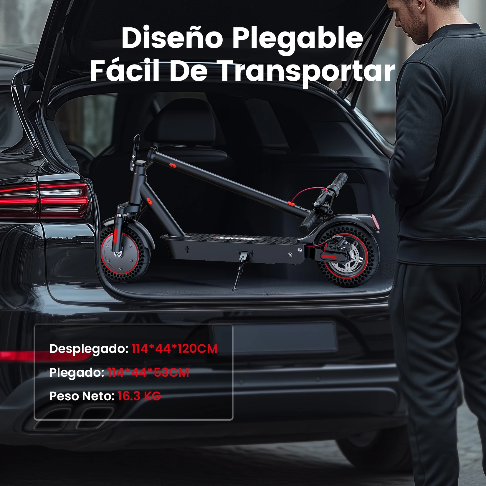 Patinete eléctrico IScooter I9MAX-1 10Ah, 40 km y app DGT