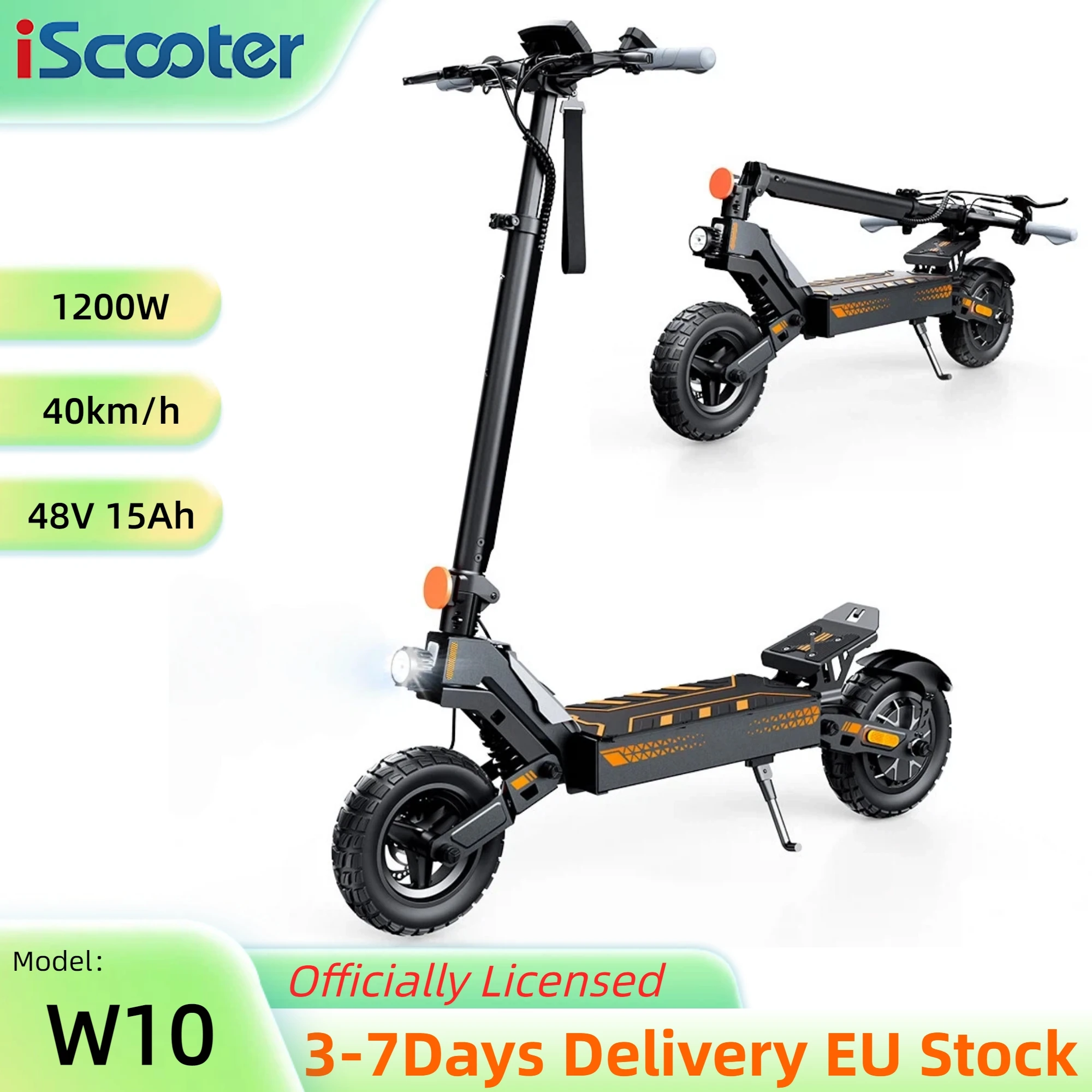 Patinete Eléctrico IScooter W10 1200W 48V 15Ah 10