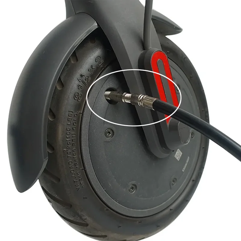 Adaptador de válvula para Xiaomi M365 con manguera extendida