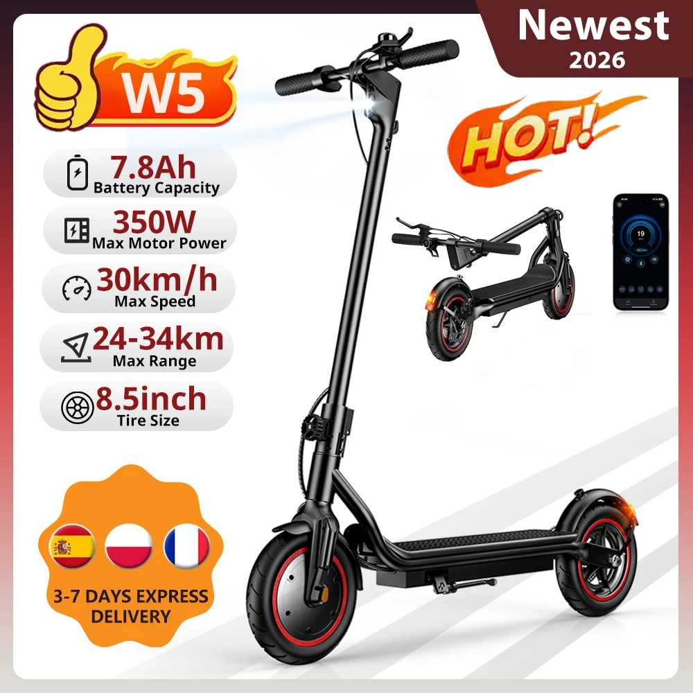 Patinete Eléctrico W5/W3 36V 25 km/h con APP y doble freno