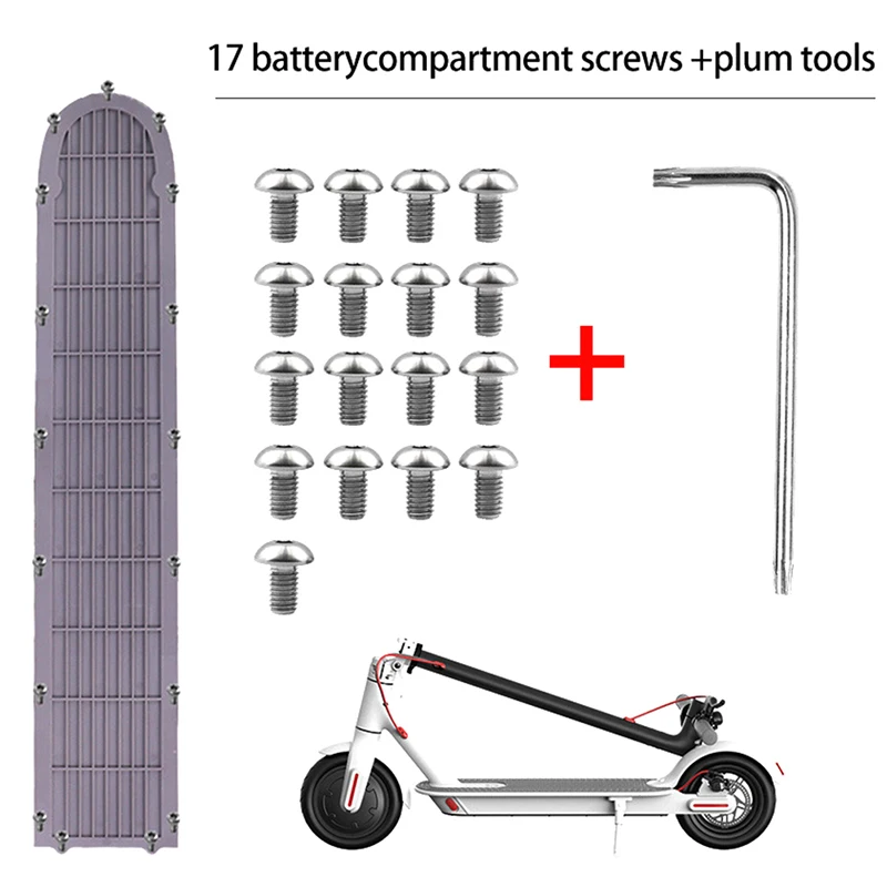Tornillos cubierta batería Xiaomi M365 17 piezas