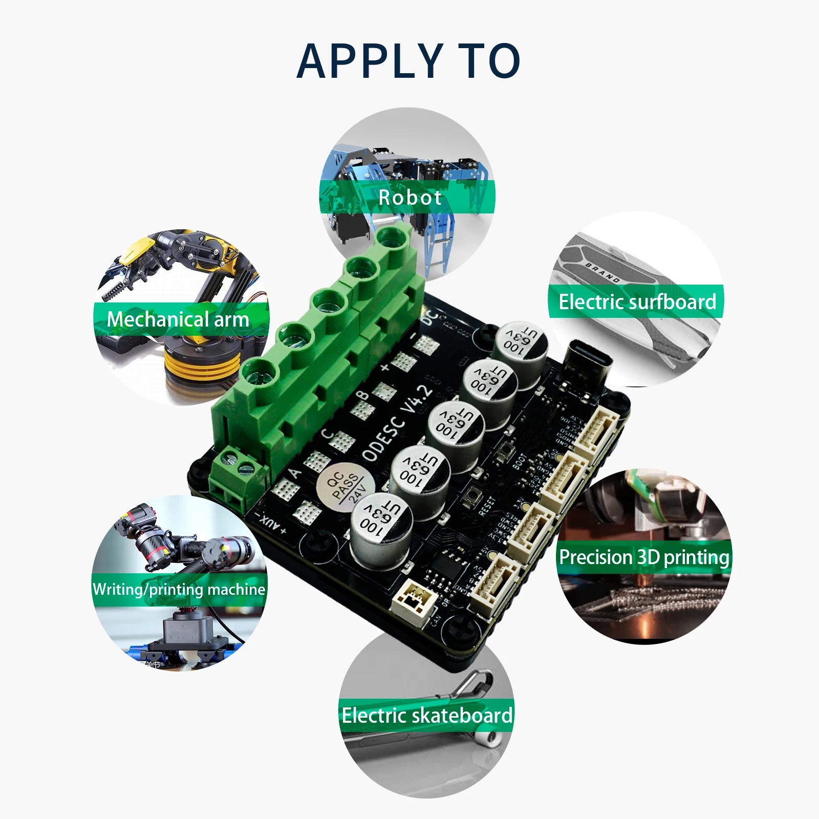 Controlador ODESC V4.2 para motor sin escobillas de alta precisión