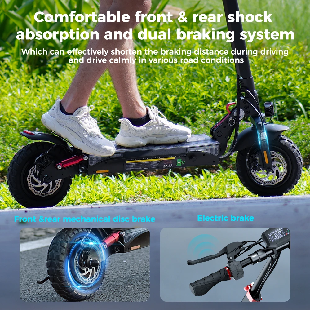 Patinete Eléctrico iScooter iX3: 40 km, 10 Off Road