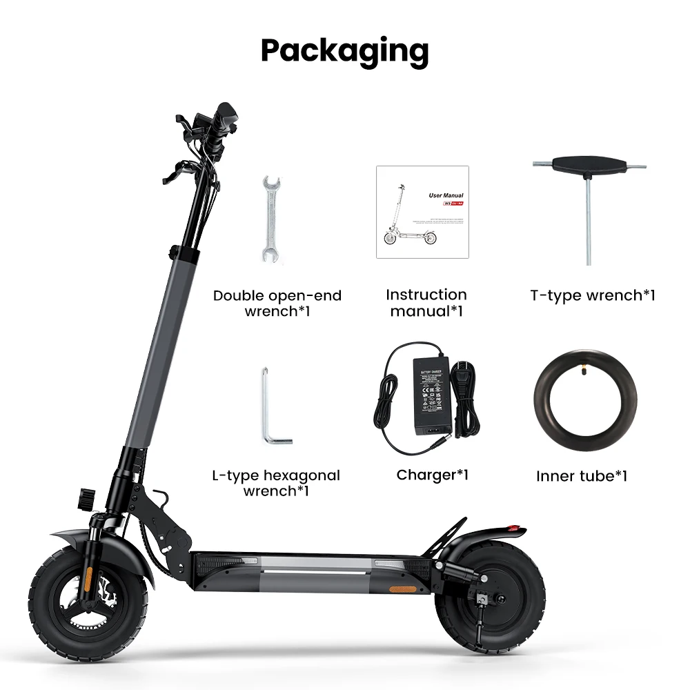 Patinete Eléctrico IScooter W-9 1000W 48V 14AH 45km/h