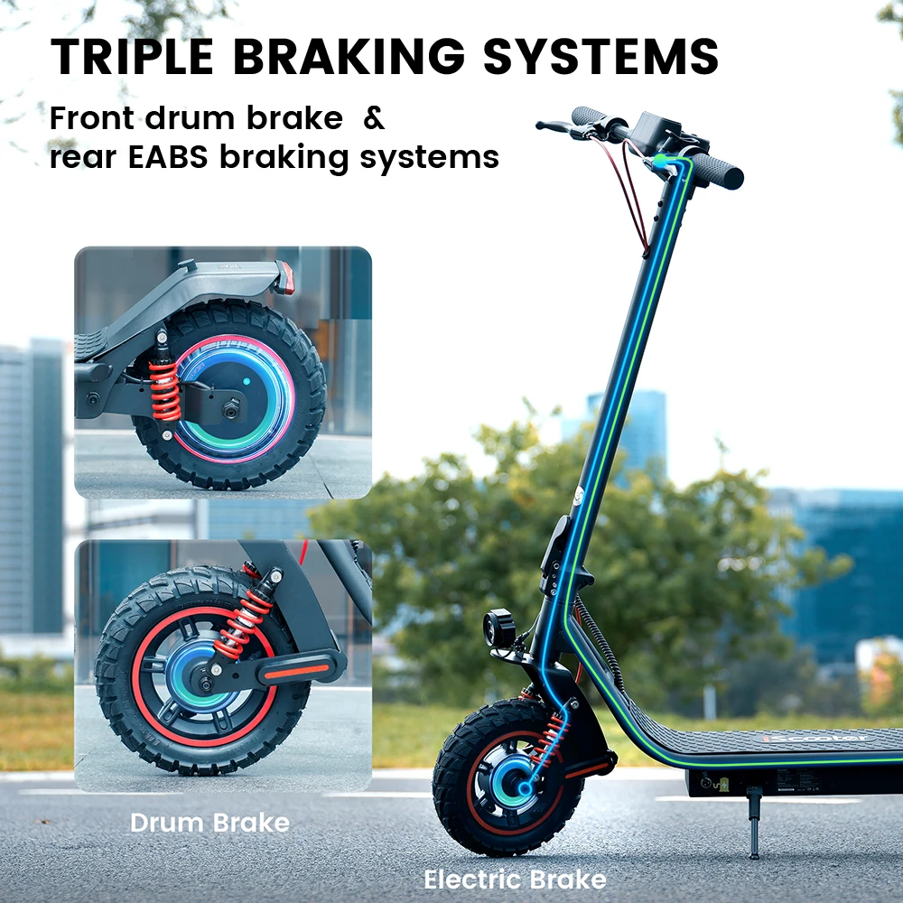 Patinete eléctrico iScooter i10Pro 10 15Ah 45 km/h y 60 km
