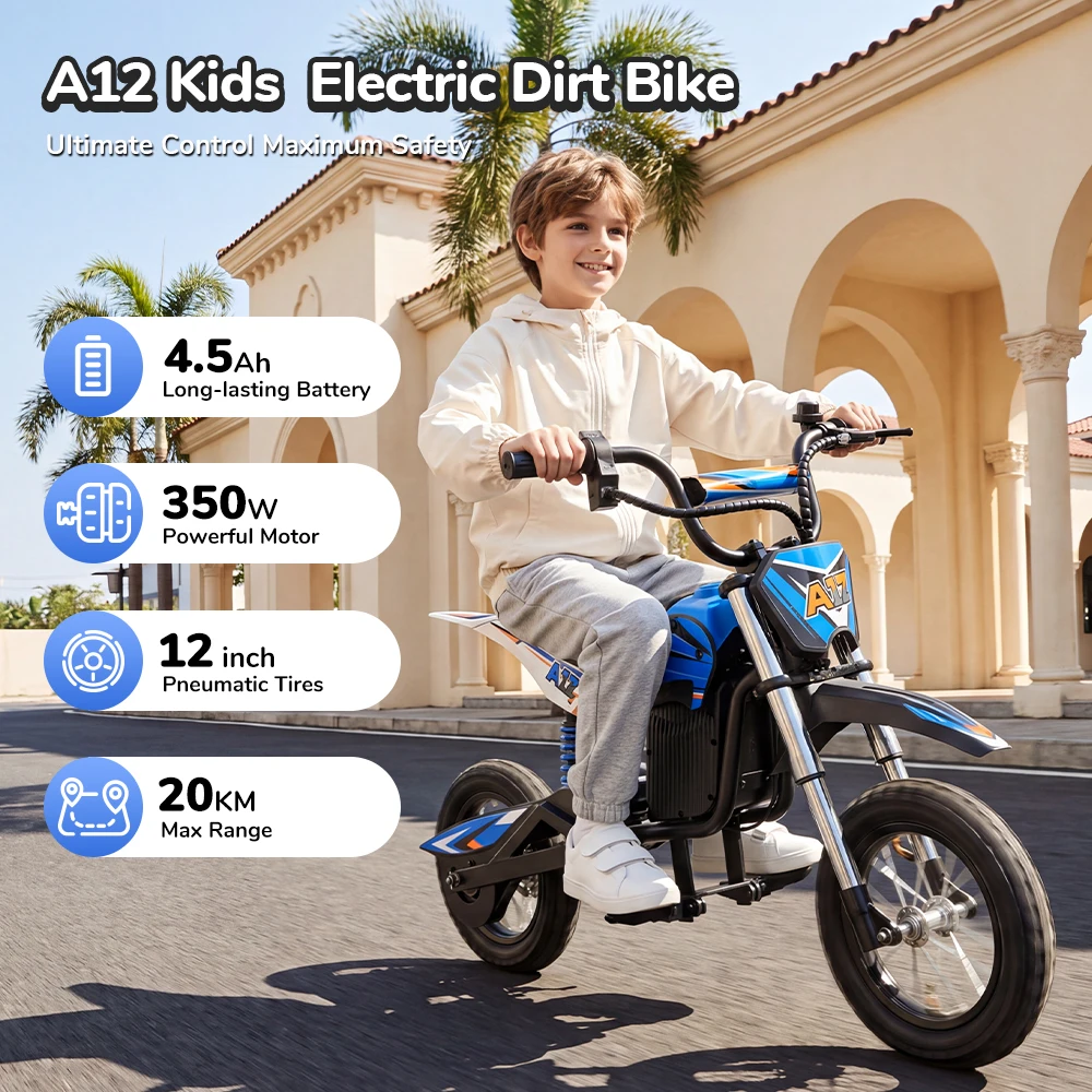 Moto eléctrica infantil IScooter A12 350W 25 km/h