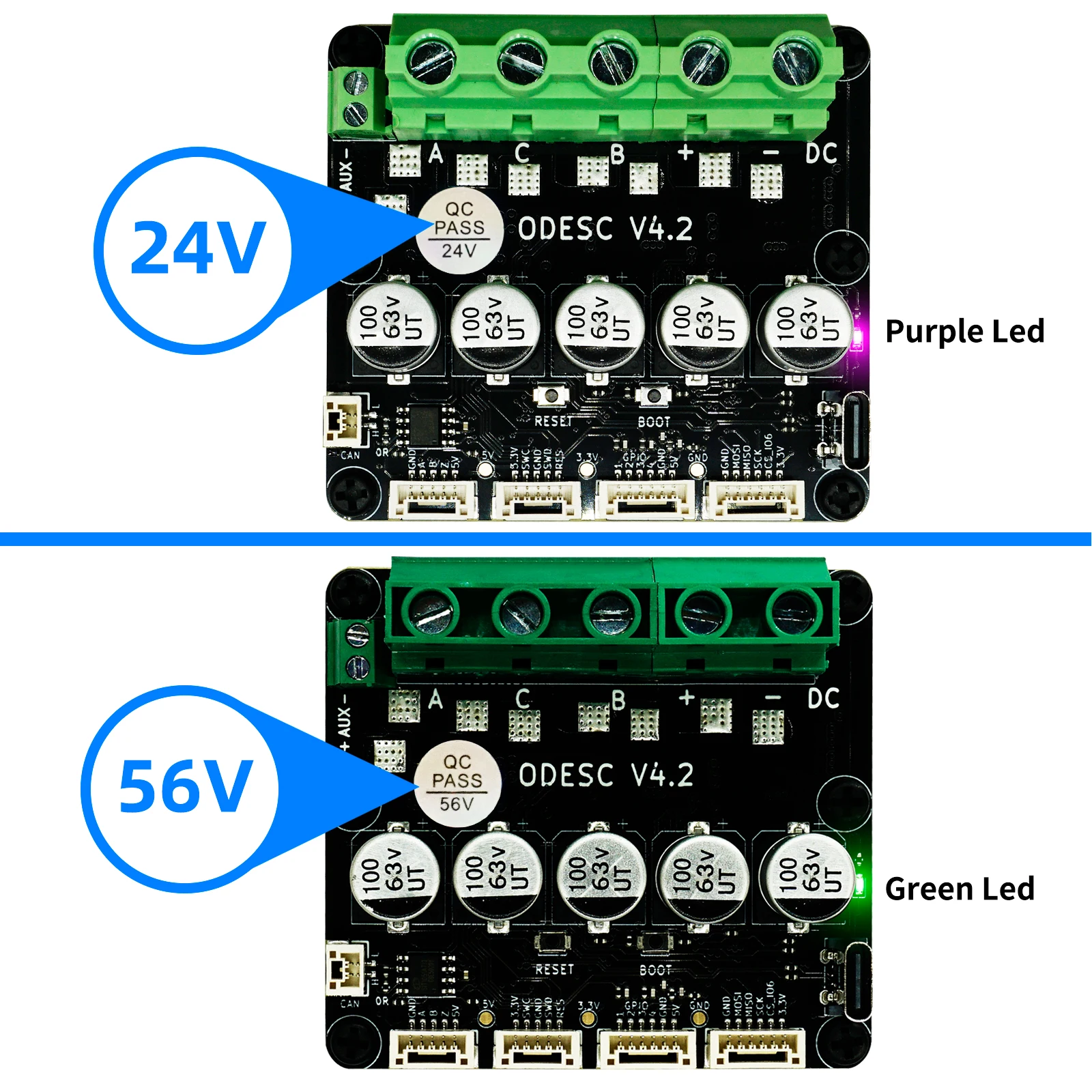 Controlador ODESC V4.2 para motor sin escobillas de alta precisión
