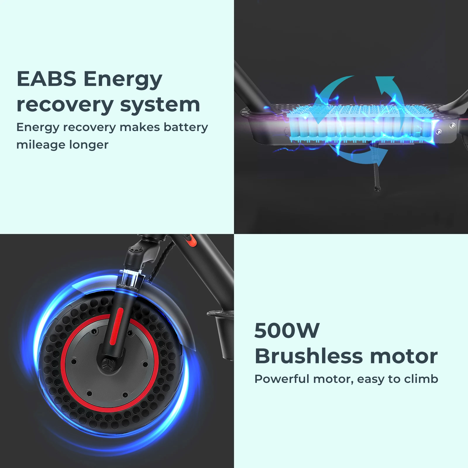 Patinete Eléctrico iScooter i9MAX 500W 40 km Autonomía