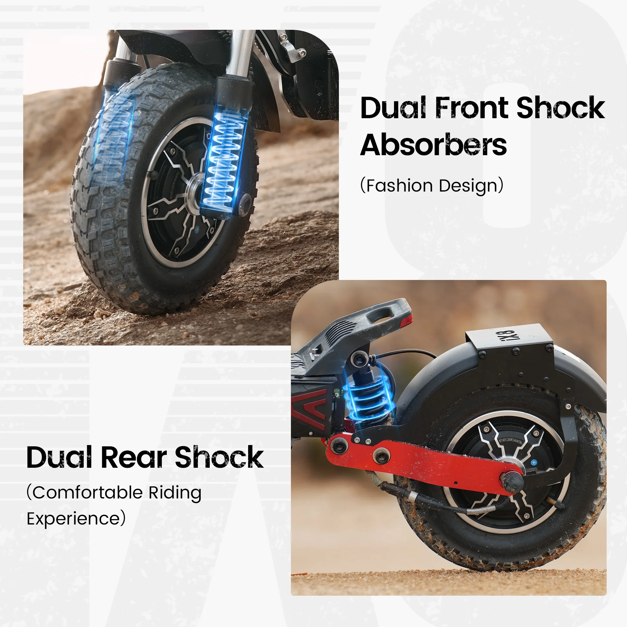 iScooter iX8: patinete eléctrico 2400W, 70 km y 60 km/h