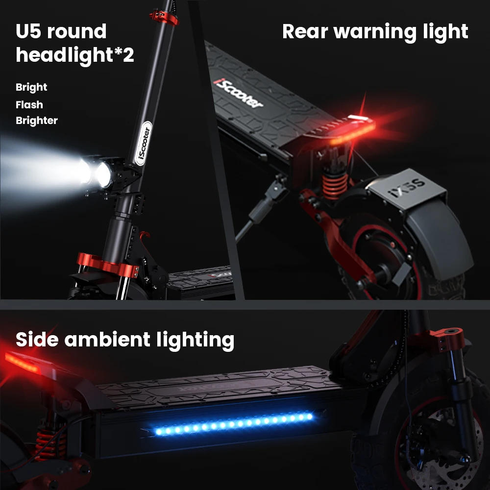 Patinete Eléctrico iScooter IX5S Todoterreno 11 1000W