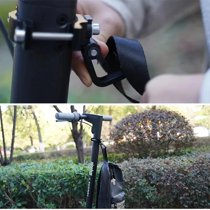 Gancho para casco y bolsa para patinete eléctrico NINEBOT
