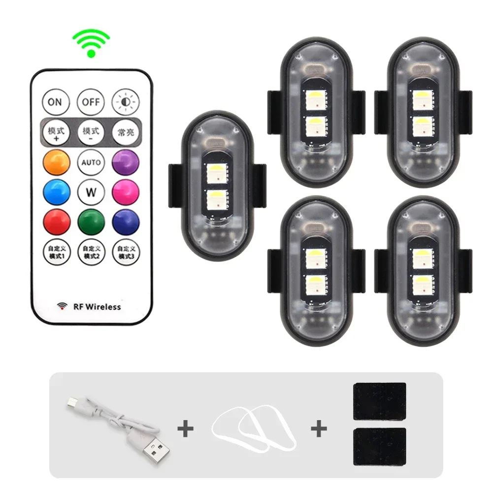 Luces LED RGB para patinete y bici: flash inalámbrico
