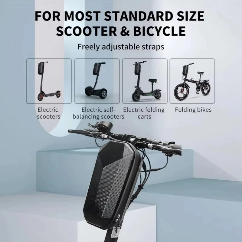Bolsa colgante impermeable y rígida para scooter eléctrico