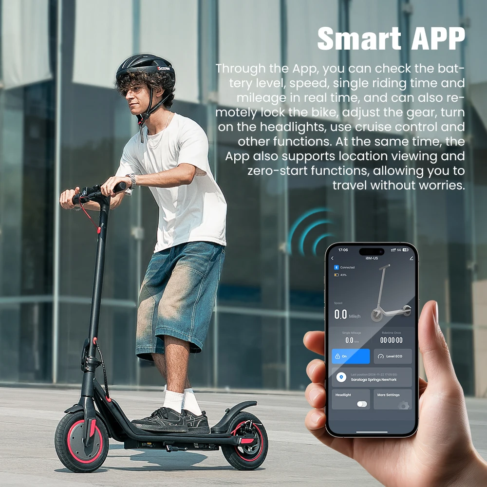 Patinete Eléctrico IScooter I9m 7.5Ah Plegable 30km Autonomía