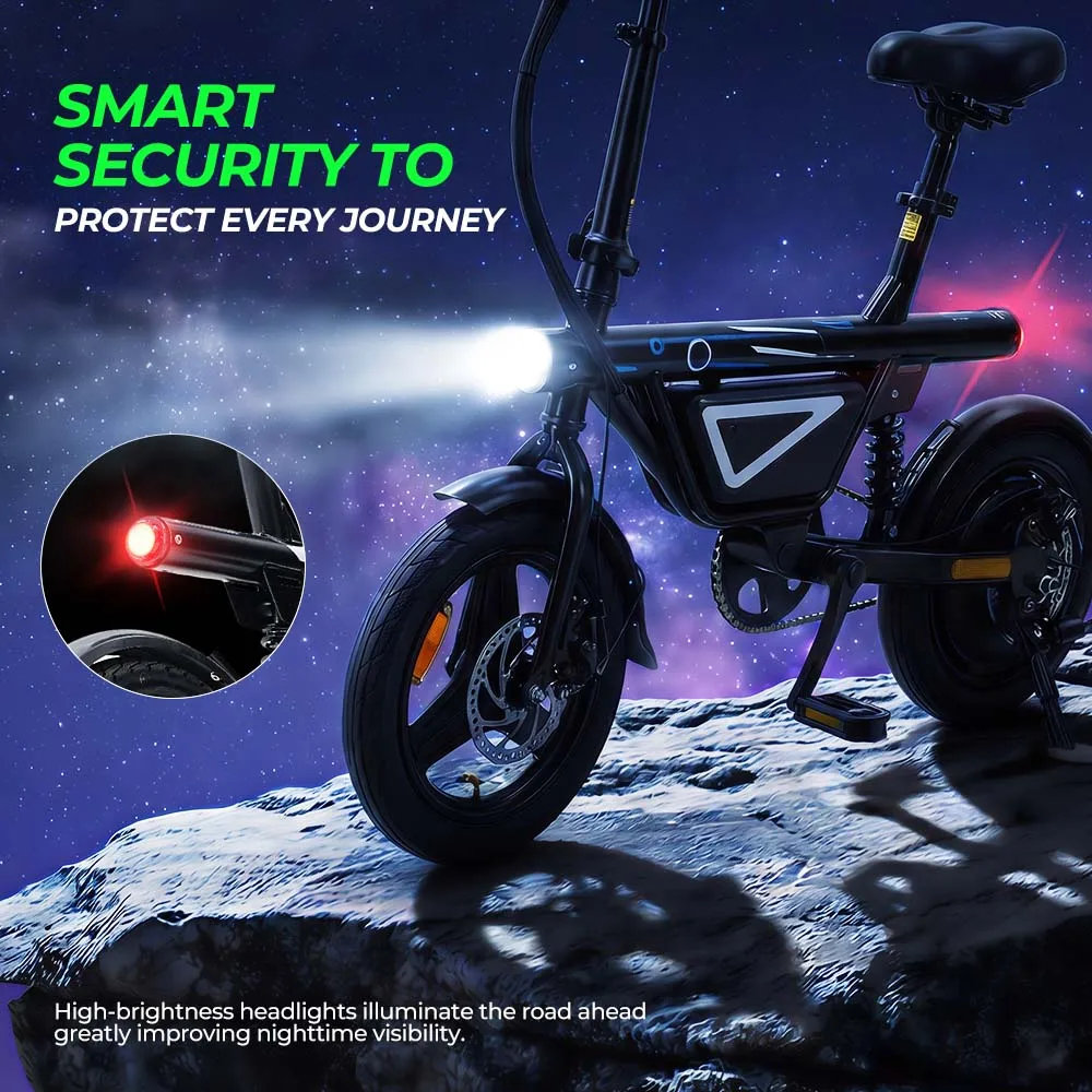 Bicicleta Eléctrica IScooter EB1S 250W 12AH Plegable
