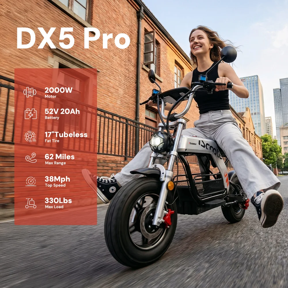 Patinete Eléctrico IScooter DX5 PRO 2000W 52V 20Ah