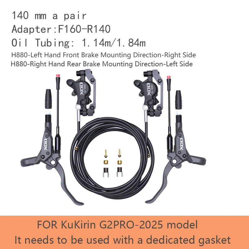 Freno hidráulico XOD H800/H880 para KUKirin G2 Master